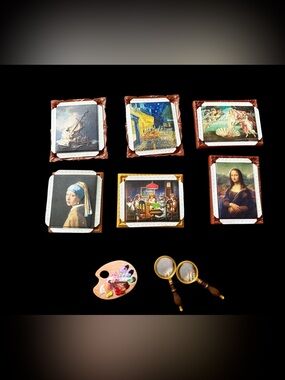 6 Zuru Mini Brands Masterpieces including the Mona Lisa